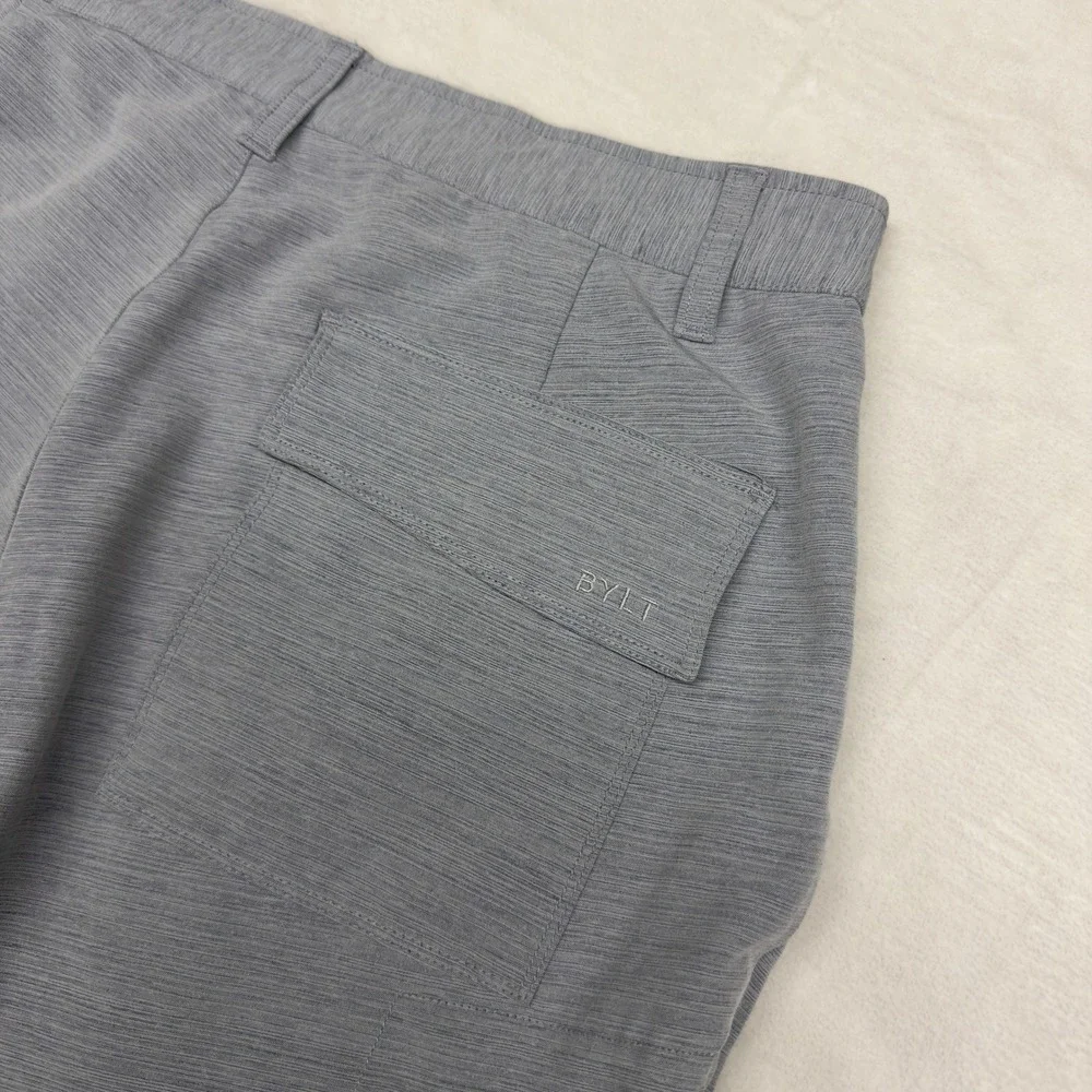BYLT Kinetic Shorts Mens 32 Grey Chino 7